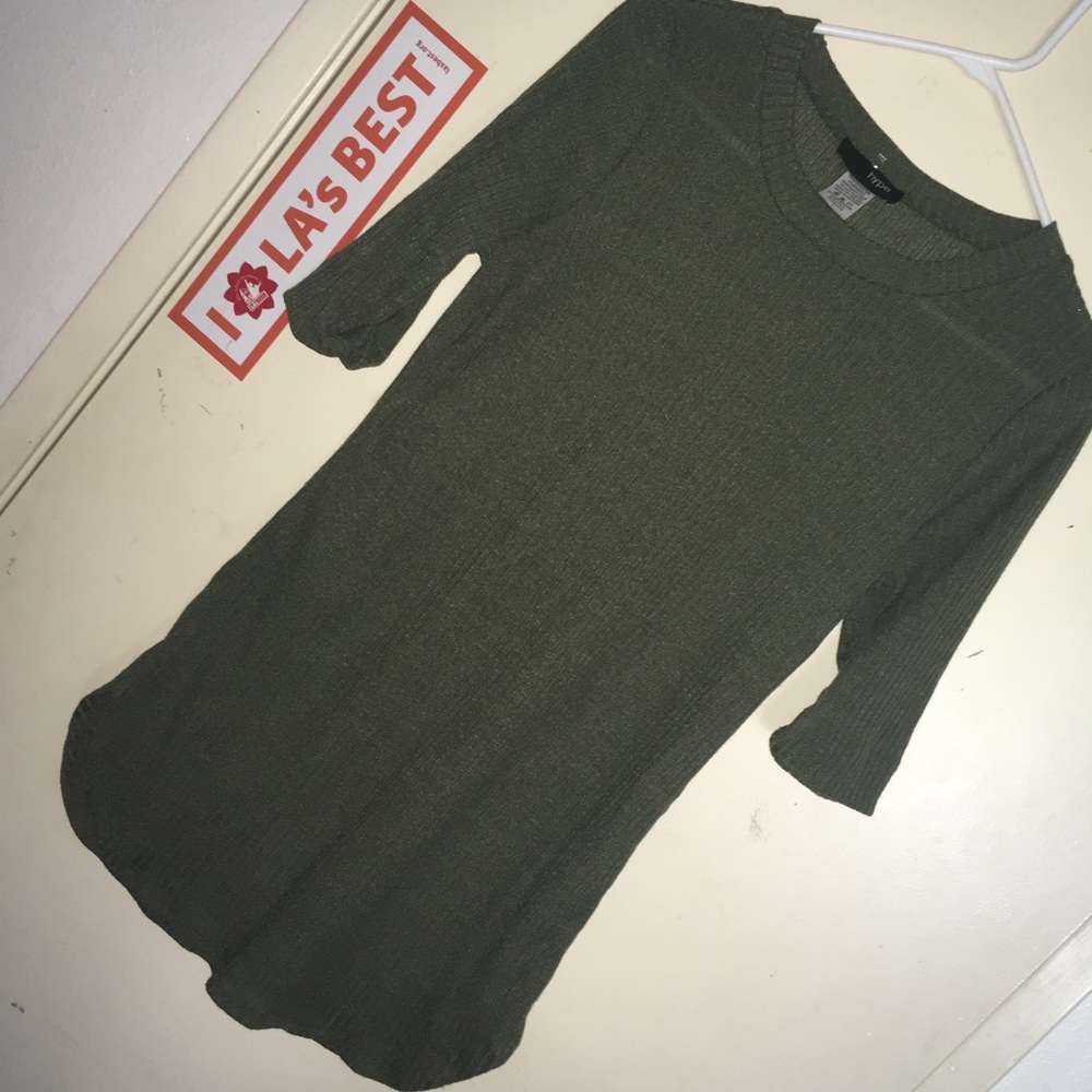 Olive Green T-Shirt Dress